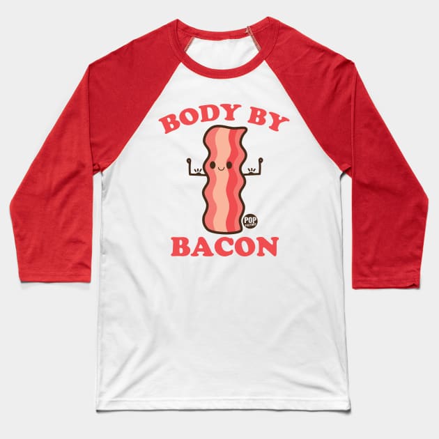 BODY BACON Baseball T-Shirt by toddgoldmanart